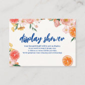 Dat is Amore floral Vrijgezellenfeest display douc Informatiekaartje (Voorkant)