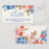 Dat is Amore floral Vrijgezellenfeest Share A Rece Informatiekaartje (Voorkant / Achterkant)