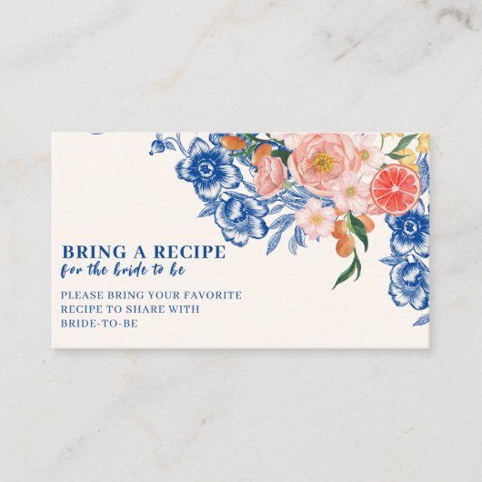 Dat is Amore floral Vrijgezellenfeest Share A Rece Informatiekaartje (Voorkant)