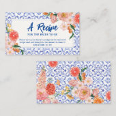 Dat is Amore floral Vrijgezellenfeest Share A Rece Informatiekaartje (Voorkant / Achterkant)