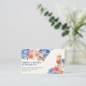 Dat is Amore floral Vrijgezellenfeest Share A Rece Informatiekaartje (Staand voorkant)