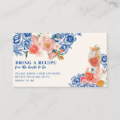 Dat is Amore floral Vrijgezellenfeest Share A Rece Informatiekaartje (Voorkant)