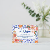 Dat is Amore floral Vrijgezellenfeest Share A Rece Informatiekaartje (Staand voorkant)