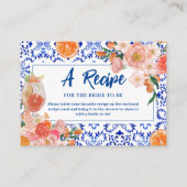 Dat is Amore floral Vrijgezellenfeest Share A Rece Informatiekaartje (Voorkant)