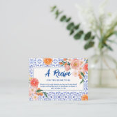 Dat is Amore floral Vrijgezellenfeest Share A Rece Informatiekaartje (Staand voorkant)