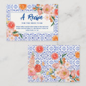 Dat is Amore floral Vrijgezellenfeest Share A Rece Informatiekaartje (Voorkant / Achterkant)