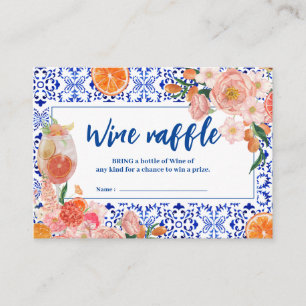 Dat is Amore floral Vrijgezellenfeest Wijnloterij Informatiekaartje