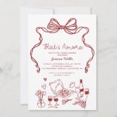 Dat is Amore Hand Drawn Vrijgezellenfeest Kaart (Voorkant)