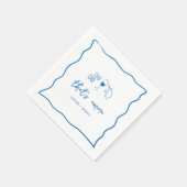 'Dat is amore' handgeschreven bruidsdouche Servet (Hoek)