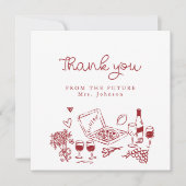 Dat is Amore Handgeschreven Bruidsfeest Bedankkaart (Voorkant)