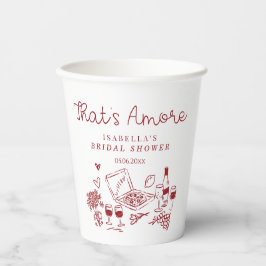 Dat is Amore Handgeschreven Vrijgezellenfeest Papieren Bekers