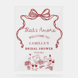 Dat is Amore Handgeschreven Vrijgezellenfeest Welk Acryl Bord