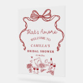 Dat is Amore Handgeschreven Vrijgezellenfeest Welk Acryl Bord (Hoek)