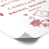 Dat is Amore Handgeschreven Vrijgezellenfeest Welk Poster (Hoek)