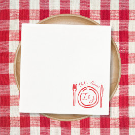 Dat is Amore handgetekende Italiaanse koppel showe Servet