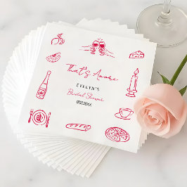 Dat is Amore Handgetekende Vreemde Elegante Bruilo Servet