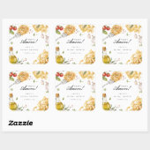 Dat is Amore Italiaans Bruidsfeest Vierkante Sticker (Vel)
