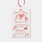 Dat is Amore Italiaans Bruiloftsfeest Favor Gift T Cadeaulabel (Voorkant)