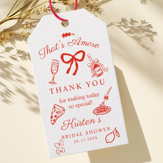 Dat is Amore Italiaans Bruiloftsfeest Favor Gift T Cadeaulabel