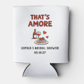 Dat is Amore Italiaans Bruiloftsfeestje Whimsical Blikjeskoeler (Voorkant)