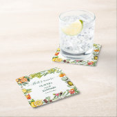 Dat is Amore Italiaans Citrus Bruiloft Kartonnen Onderzetters (Insitu)