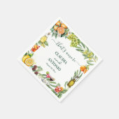 Dat is Amore Italiaans Citrus Bruiloft Servet (Hoek)