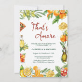 Dat is Amore Italiaans Citrus Verloving Feest Kaart (Voorkant)