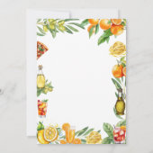 Dat is Amore Italiaans Citrus Verloving Feest Kaart (Achterkant)