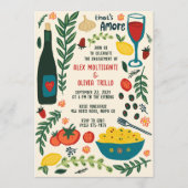 Dat is Amore Italiaans eten Aangepaste borrel voor Kaart (Voorkant)