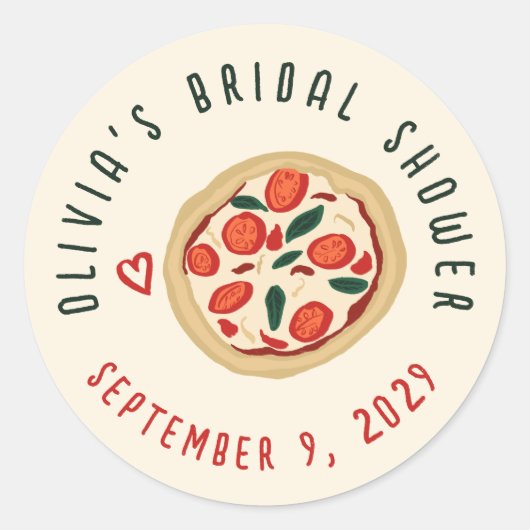 Dat is Amore Italiaans Eten Aangepaste Bruidsuitno Ronde Sticker (Voorkant)