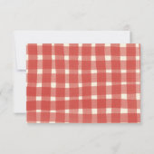 Dat is Amore Italiaans eten Aangepaste bruiloft RSVP Kaartje (Achterkant)