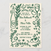 Dat is Amore Italiaans Eten Aangepaste QR Huwelijk Kaart (Voorkant)