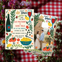 Dat is Amore Italiaans Eten SAVE THE DATE Verlovin