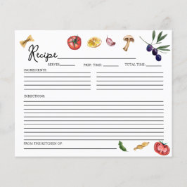 Dat is Amore Italiaans geïnspireerde Recept Kaart