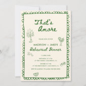 Dat is Amore Italiaans handgetekend repetitiediner Kaart (Voorkant)