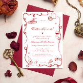 Dat is Amore Italiaans handgetekend repetitiediner Kaart