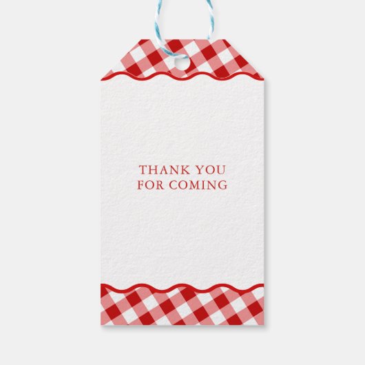 Dat is Amore Italiaans Pizza Feest Bruids Shower Cadeaulabel (Achterkant)