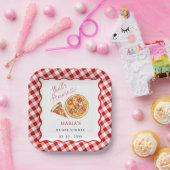 Dat is amore Italiaans pizzafeest bruidsborrel  Papieren Bordje (Feest)