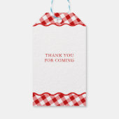Dat is amore Italiaans Pizzareceptie Bruidsfeest Cadeaulabel (Achterkant)