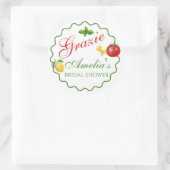 Dat is Amore Italiaans Thema Bedankt Sticker (Tas)