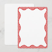 Dat is Amore! Italiaans Vrijgezellenfeest rood ger Notitiekaartje (Voorkant / Achterkant)