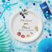 Dat is Amore Italiaanse Bruidsdouche decor Papieren Bordje (Feest)