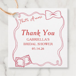 Dat is Amore Italiaanse Bruidsmeisjesfeest Bedankt Bedankjes Labels