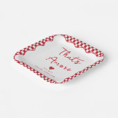 "Dat is Amore" Italiaanse Bruidsmeisjesfeest Rood  Papieren Bordje (Gebogen)