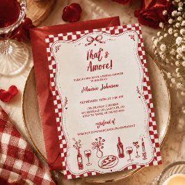 Dat is Amore Italiaanse Bruidsuitnodiging Kaart