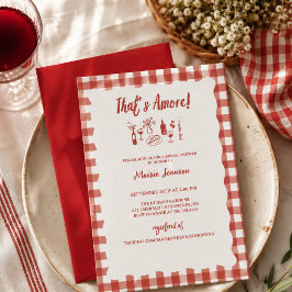 Dat is Amore Italiaanse Bruidsuitnodiging Kaart