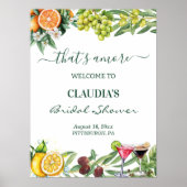 Dat is Amore Italiaanse Citrus Bruiloft Feest Welk Poster (Voorkant)