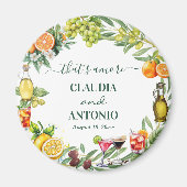 Dat is Amore Italiaanse Citrus Bruiloftsgeschenk Magneet (Voorkant)