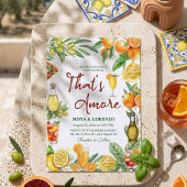 Dat is Amore Italiaanse Citrus Cocktail Bruiloft Kaart