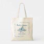 Dat is Amore Italiaanse Getekende Bruiloft Uitnodi Tote Bag (Achterkant)